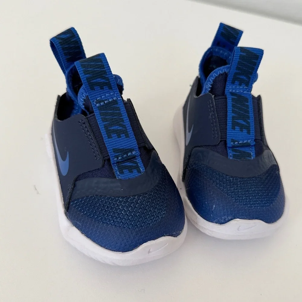 Nike Flex Runner TD Midnight Navy Imperial Blue Toddler Shoes AT4665-407‎ 3C